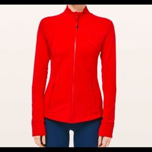 Red Lululemon Define Jacket (bbl jacket)